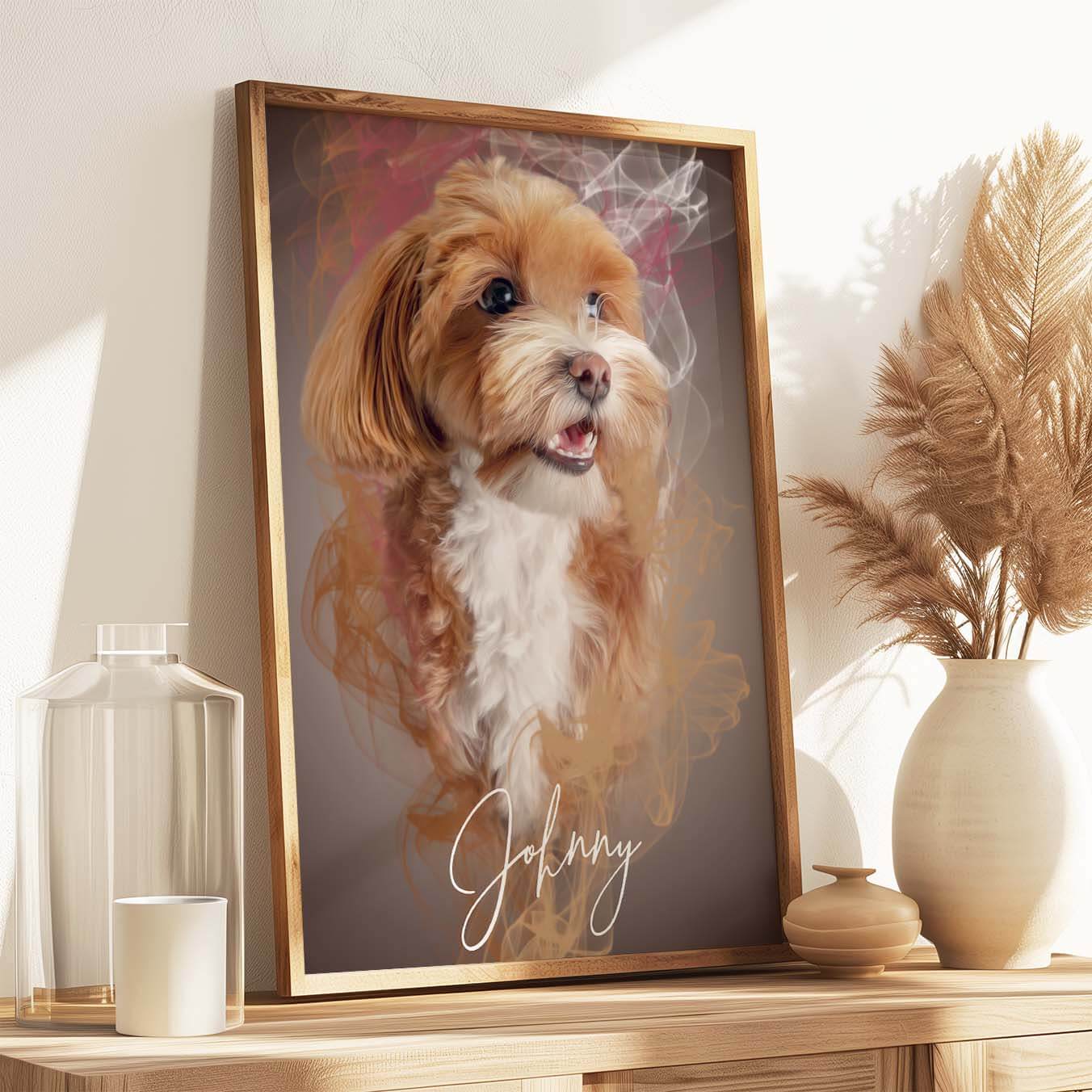 Katzenportrait Rauch Stil